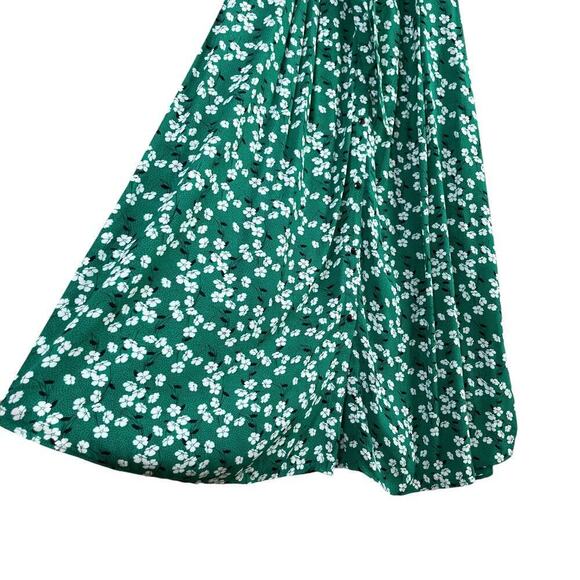 LOFT Green Floral Midi Dress - Picture 8 of 12